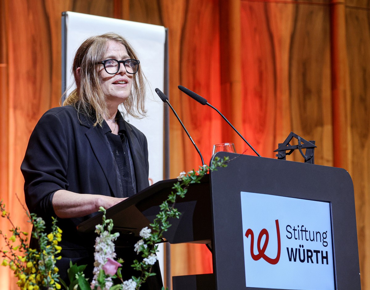 Stella Hamberg bei Ihrer Dankesrede an der Preisverleihung